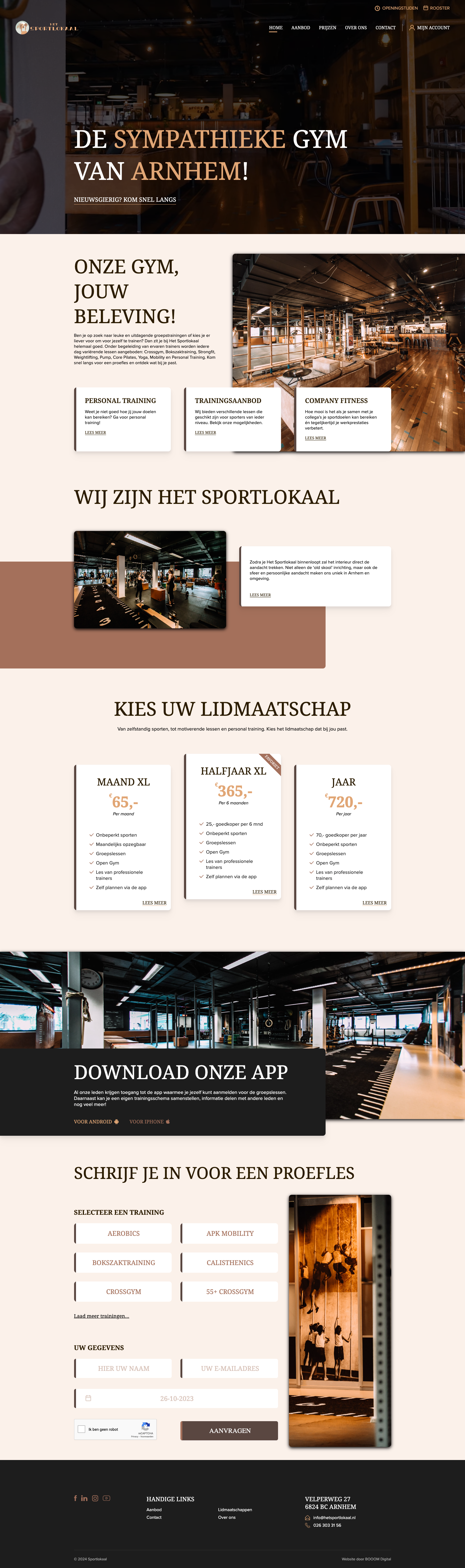 website het sportlokaal arnhem